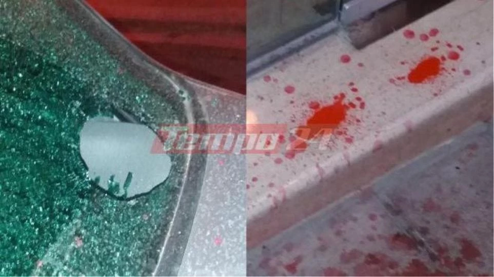 Πάτρα: Επίθεση με πέτρες και μπογιές τα ξημερώματα σε συμβολαιογραφείο (εικόνες)